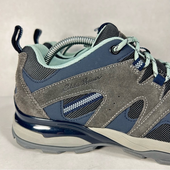 Eddie Bauer Trail Hiking Outdoor Shoes Sneakers Grey and Aqua; Women’s Size 10 - Picture 7 of 16